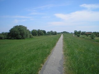 Weg auf dem Deich