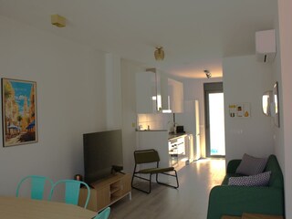 Livingroom with kitchen