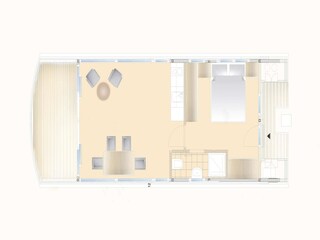 Huisboot Ribnitz-Damgarten Grondplan 42