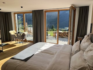 Bett mit Panoramablick