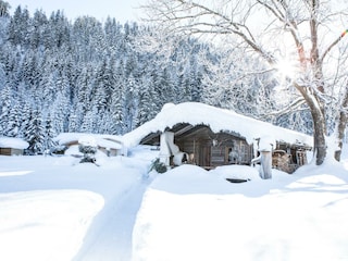 Gartenhütte-Winterstimmung