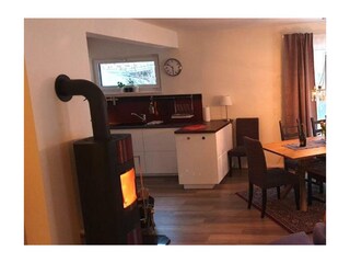 Essbereich - Kamin - Küche