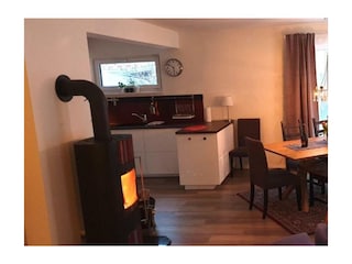 Essbereich - Kamin - Küche