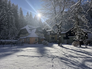 GRUBERS Hotel-Apartments Gastein Gartenansicht