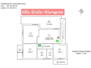 Villa Capaccio Plan d'étage 26