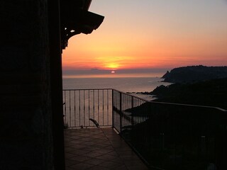 Sonnenuntergang über dem Meer