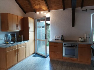 Küche im Wohnraum integriert