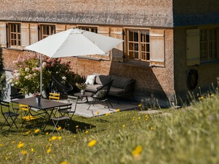 Terrace with morning sun