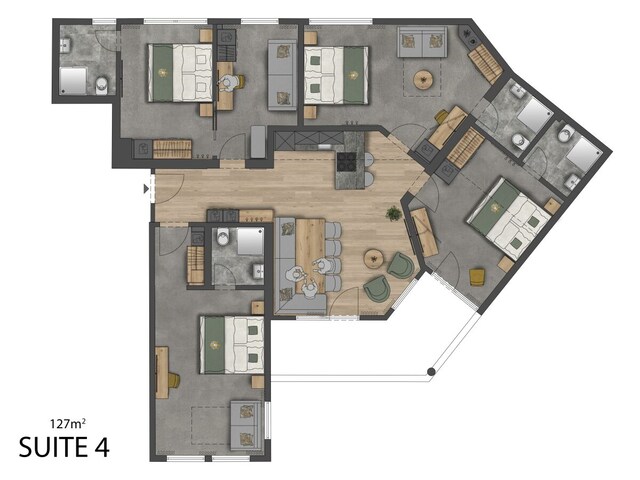 Grundriss SUITE 4