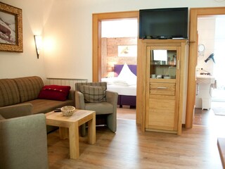 Küche/Ess und Wohnbereich Apart ENZIAN