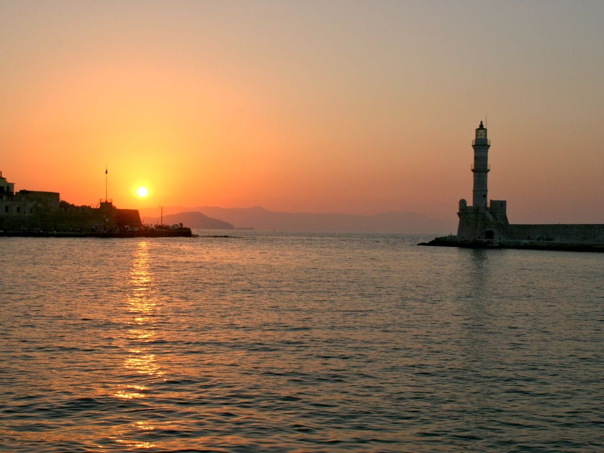 Sonnenuntergang in Chania