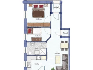 Ferienwohnung Greetsiel Grundriss 9