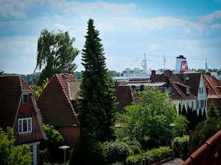 Blick aus dem Schlafzimmerfenster