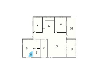 Ferienhaus Fjellerup Strand Grundriss 2