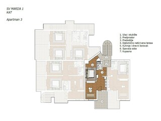 Apartamento Stara Novalja Plano de planta 31