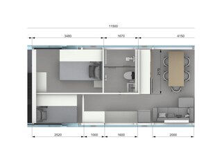 Hausboot Großenbrode Grundriss 12