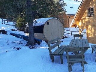 Freisitz im Garten Winter