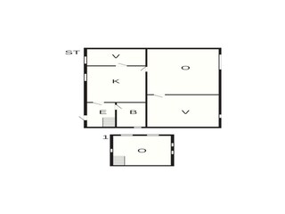 Vakantiehuis Lønstrup Grondplan 3