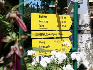 Zentrum und Start des Alfons-Walde-Wegs in Oberndo