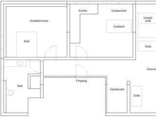 Bullau | bü-Grundriss der Wohnung