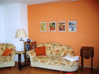 Ferienwohnung Ottlinger-Wohn- und Lesebereich