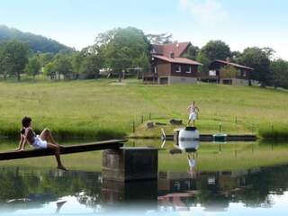 Siefertshof-See mit Ferienhäusern