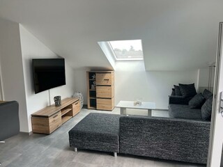 Ferienwohnung "Weiher Lounge" - Wohnzimmer