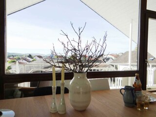 Ferienwohnung Haida, Aussicht auf den Balkon