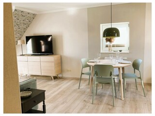 Der komfortable Eßplatz.