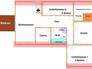 Vakantieappartement Holzminden Grondplan 40