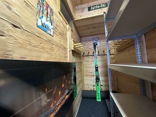 Beheizter Skiraum