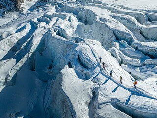 Gletschertrekking Saas-Fee