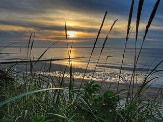 "Unser Strand am Abend bei Ebbe"