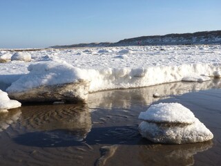 Eisgang am Strand