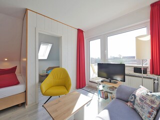 Wohn-schlafraum, Schlafkabinett, Balkon