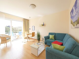 Wohnzimmer mit Baumwollputz