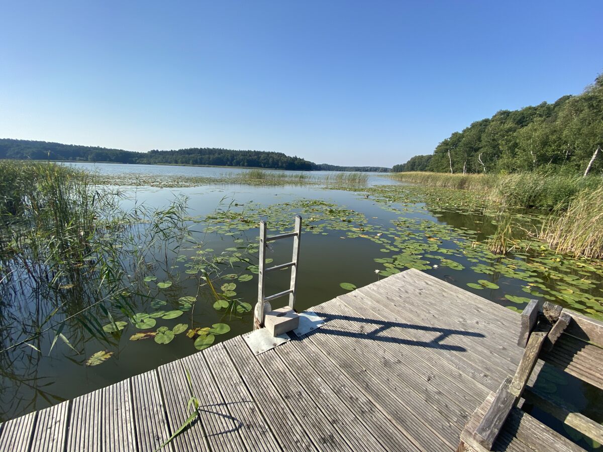 Blick vom Steg auf den Settiner See