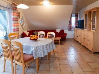 Wohn-Esszimmer Wohnung Spatzennest