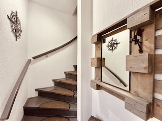 Treppenaufgang zur Ferienwohnung