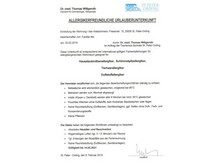 Allergiezertifikat
