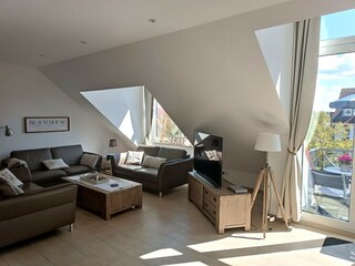 Unser 36 qm großes Wohnzimmer