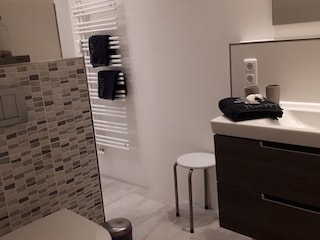 Radio, tolles Lichtkonzept, Dusche auch mit Rainshower