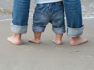 Kinderfreundlicher Strand, kinderfreundliche Wohnung