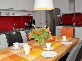 Cosy kitchen for having breakfast together