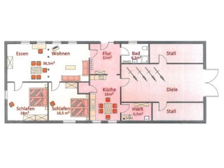 Floor plan holiday house "Hof Dreyer"