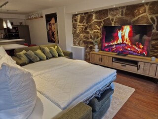 Schlafcouch-Bett für optimalen Schlaf der Zusatzgäste