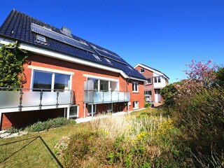 Südseite des Appartmenthauses