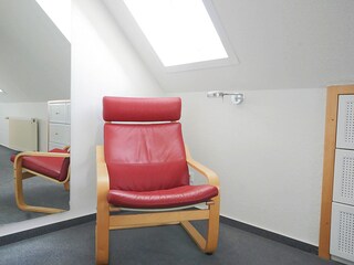 Lesesessel im Dachstudio