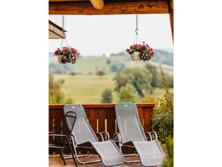 Liegestühle im Garten