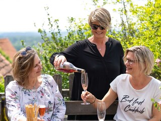 Urlaub Schilcher kleine Terrasse